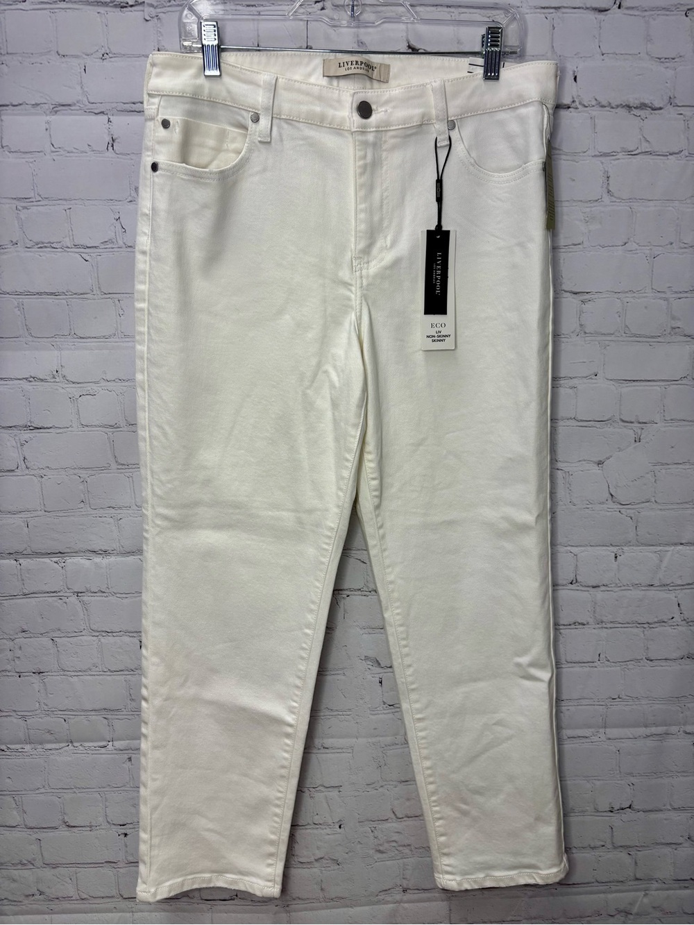 LIVERPOOL: LIV NON-SKINNY SKINNY Bone White NWT